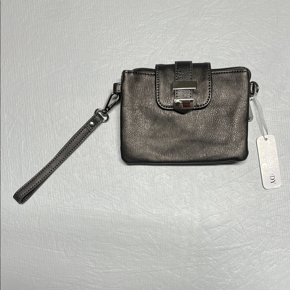 Black Leather Wristlet by The Sak